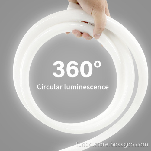 Waterproof IP65 120 Leds SMD2835 360° Beam Angle Silicone LED Strip Light for Indoor/Outdoor Room Decor (220V)
